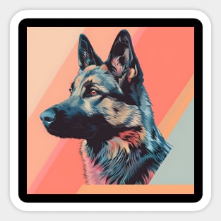 Norwegian Elkhound in 70's Sticker